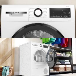 BOSCH WPG24100IN Series 4 9 kg Fully Automatic Front Load Dryer, White