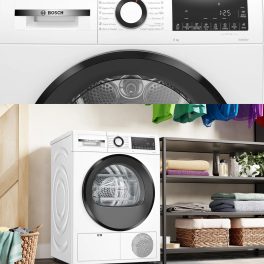 BOSCH WPG24100IN Series 4 9 kg Fully Automatic Front Load Dryer, White