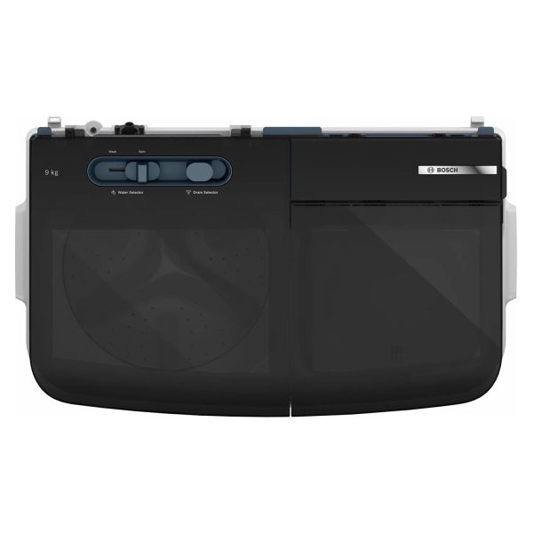 BOSCH WJP904P0IN, 9 kg 5 Star with 1300 High RPM Spin Motor Semi Automatic Top Load Washing Machine,3 Wash Programs, Anti-Rust Body, Peacock Blue