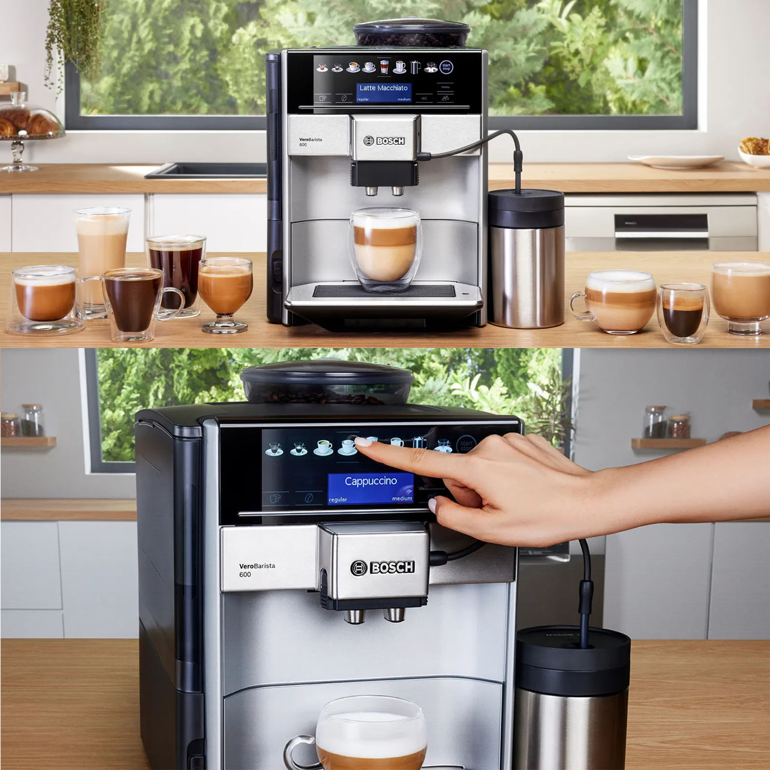 Bosch Series 6, Fully Automatic Coffee Machine, Vero Barista 600, Silver Bosch Series 6, Fully Automatic Coffee Machine, Vero Barista 600, Silver