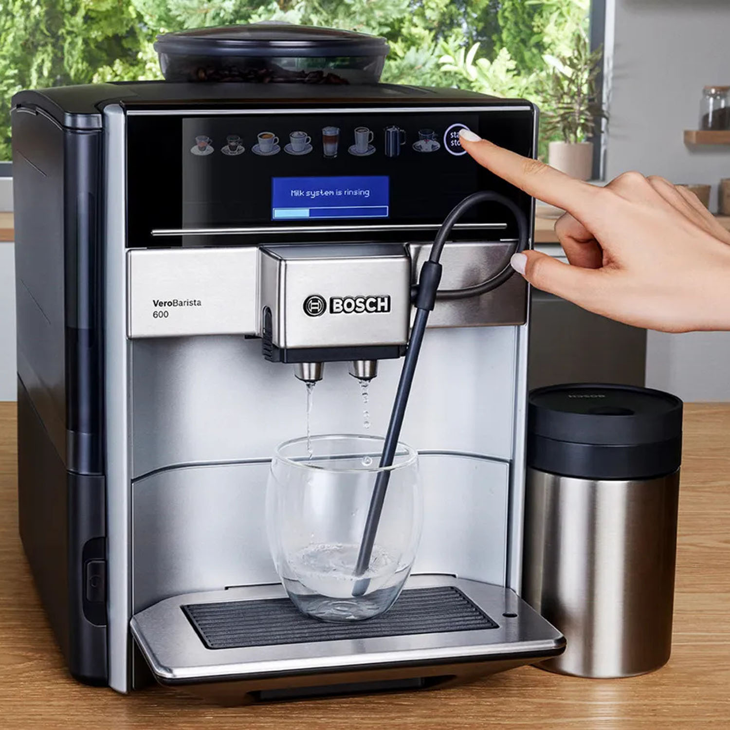 Bosch Series 6, Fully Automatic Coffee Machine, Vero Barista 600, Silver Bosch Series 6, Fully Automatic Coffee Machine, Vero Barista 600, Silver