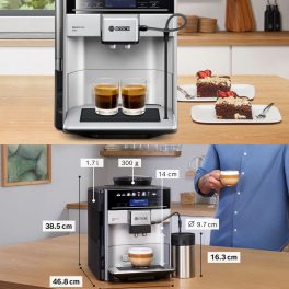 Bosch Series 6, Fully Automatic Coffee Machine, Vero Barista 600, Silver