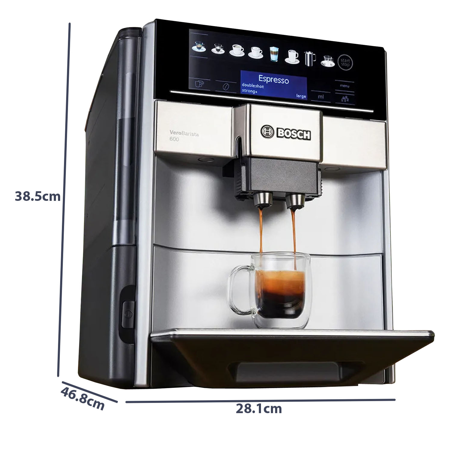 Bosch Series 6, Fully Automatic Coffee Machine, Vero Barista 600, Silver Bosch Series 6, Fully Automatic Coffee Machine, Vero Barista 600, Silver