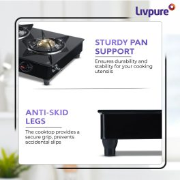 LIVPURE CELESTIA AUTO IGNITION 3 BI Cook Top