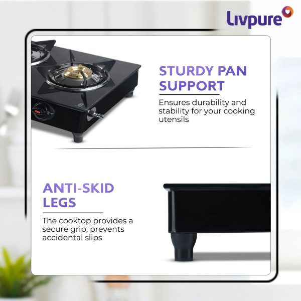LIVPURE CELESTIA AUTO IGNITION 3 BI Cook Top