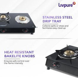 LIVPURE NEBULA-3B GAS COOKTOP 3 BURNER