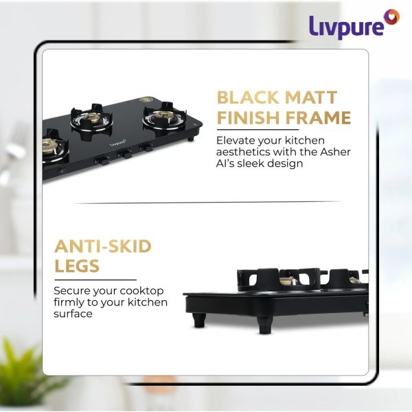 LIVPURE CELESTIA AUTO IGNITION 3 BI Cook Top