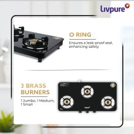 LIVPURE CELESTIA AUTO IGNITION 3 BI Cook Top