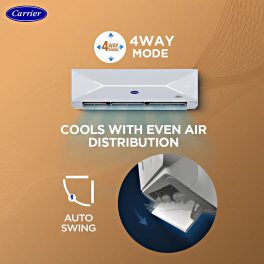 Carrier XPERT LUMO Fxi, 1.5 Ton 5 Star 6 in 1 Convertible Inverter Split Smart AC with Wi-Fi Supported, Copper Condenser, White