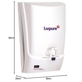 Livpure Glitz Silver, RO+UF+Mineralizer Water Purifier with 7 Litre Storage and 7 Stage of Purification, White