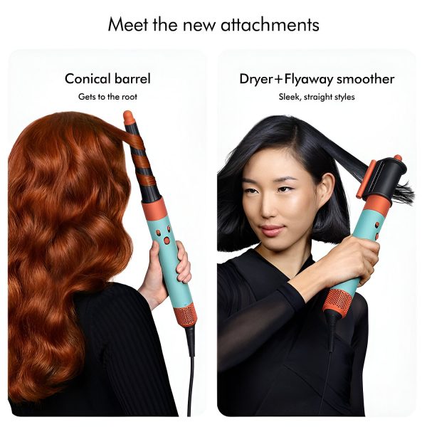 Dyson Airwrap, Hair Multi-styler and dryer with 3 Speed and 3 Heat Setting, Enhanced Coanda Airflow, Bluetooth and six attachments, Ceramic Platina