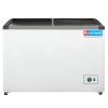 Icemake IGT350, 300 Litre Double Door Glass Top Deep Freezer with 3 Year Compressor Warranty, White