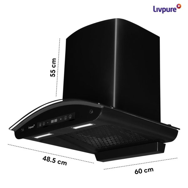 LIVPURE CH FLARE-60 FL-BLDC-HAC CURV BLK