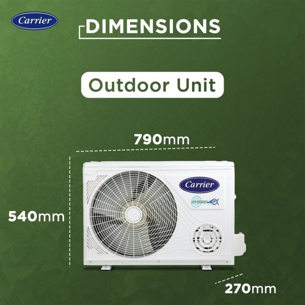 Carrier XPERT LUMO Fxi, 1 Ton 3 Star 6 in 1 Convertible Inverter Split Smart AC with Wi-Fi Supported, Copper Condenser, White