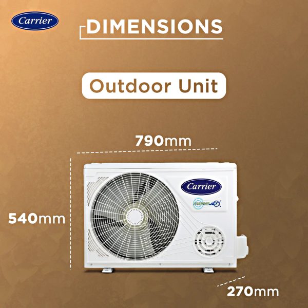 Carrier XPERT LUMO Fxi, 1.5 Ton 5 Star 6 in 1 Convertible Inverter Split Smart AC with Wi-Fi Supported, Copper Condenser, White