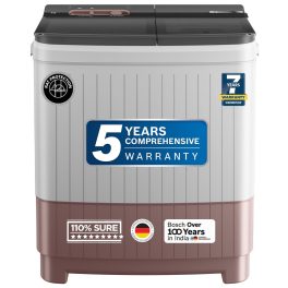 BOSCH WJP904C0IN, 9 kg 5 Star with 1300 High RPM Spin Motor Semi Automatic Top Load Washing Machine, 3 Wash Programs, Anti-Rust Body, Corel Pink