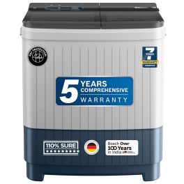 BOSCH WJP904P0IN, 9 kg 5 Star with 1300 High RPM Spin Motor Semi Automatic Top Load Washing Machine,3 Wash Programs, Anti-Rust Body, Peacock Blue