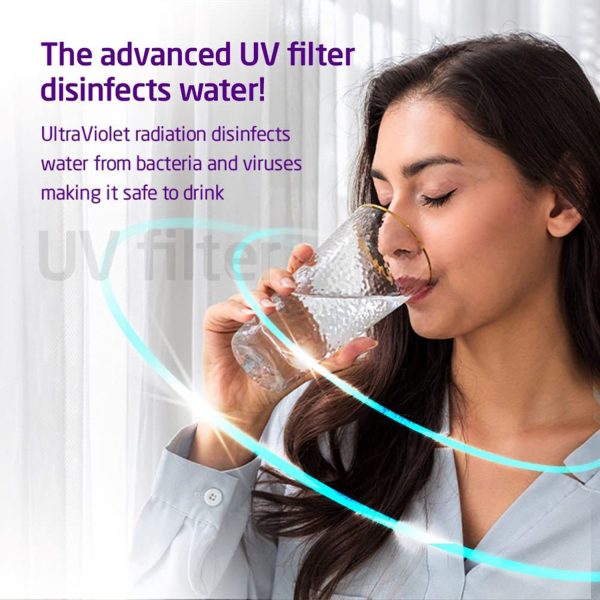 Livpure Bolt Copper UV, 7 Litre Storage Water Purifier with UV+UF+Copper, Suitable for Municipal Water and Spill Proof Tap, Blue