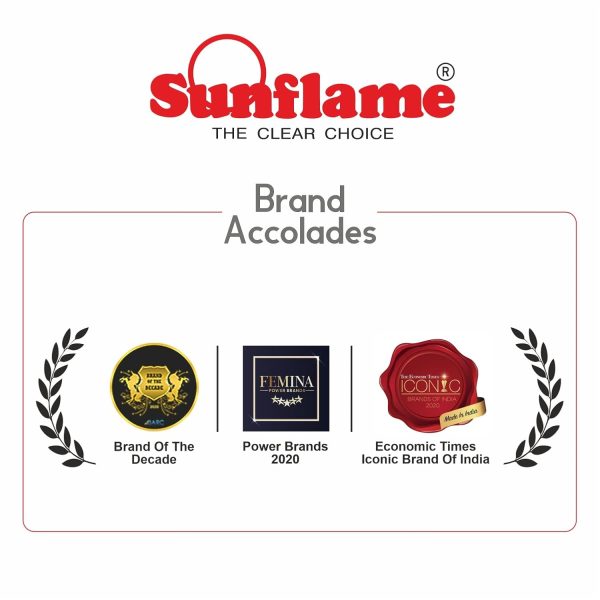 Sunflame Shakti DX, 2 Burner Stainless Steel Gas Stove, Durable Forged Brass Burners, Sturdy Pan Support, 5-Year Coverage on Burners, SS Body & Valve, Stainless Steel