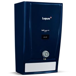 Livpure Bolt Copper UV, 7 Litre Storage Water Purifier with UV+UF+Copper, Suitable for Municipal Water and Spill Proof Tap, Blue