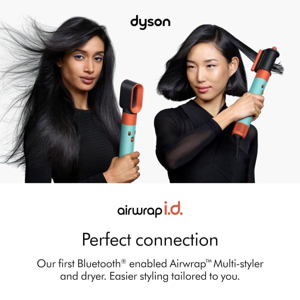 Dyson Airwrap, Hair Multi-styler and dryer with 3 Speed and 3 Heat Setting, Enhanced Coanda Airflow, Bluetooth and six attachments, Ceramic Platina