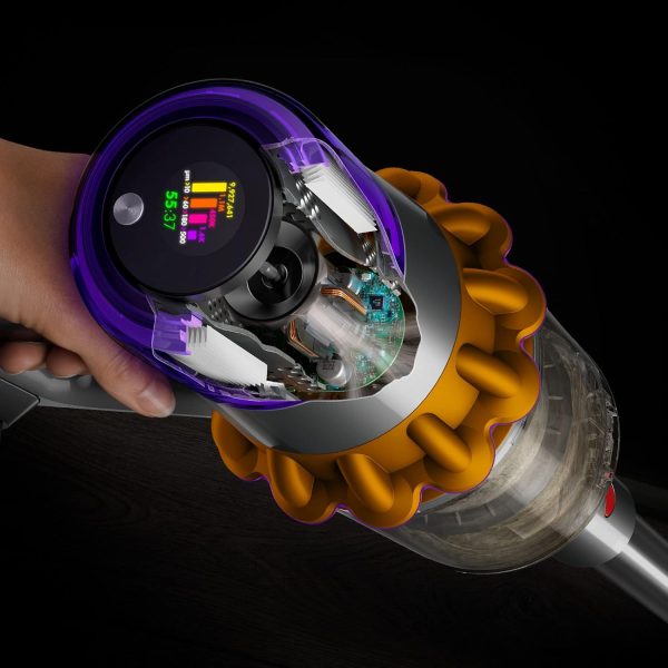 Dyson V15Absolute, Cord Less Vacuum Cleaner with LCD Screen, Up-To 60 Minutes Run Time, Transforms into handheld and no-touch bin emptying, Yellow