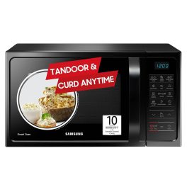 Samsung MC28A5013AK/TL, 28 Litre Convection Microwave Oven with Curd Making, Defrost (Power Mode), 10 Year warranty, Black
