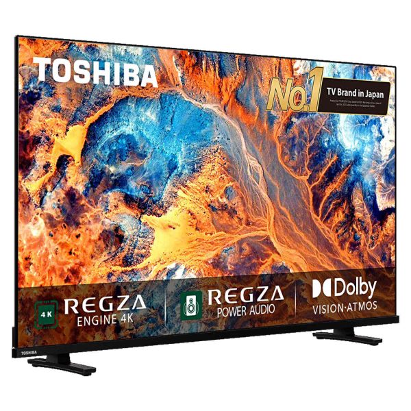 TOSHIBA 55C380RP, 139cm (55 inches) C Series 4K Ultra HD Smart LED TV, Bezel Less Design With REGZA Engine 4K, AI Picture Optimizer, AI 4K Upscaling, Wifi, Dolby Atmos, Black
