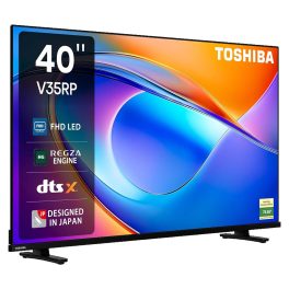TOSHIBA 40V35RP, 100 cm (40 inches) V Series Full HD Smart LED TV, Bezel Less Design With REGZA Engine, Dual Band Wifi, Dolby Audio , Black