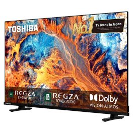 TOSHIBA 55C380RP, 139cm (55 inches) C Series 4K Ultra HD Smart LED TV, Bezel Less Design With REGZA Engine 4K, AI Picture Optimizer, AI 4K Upscaling, Wifi, Dolby Atmos, Black