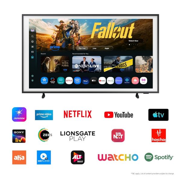 SAMSUNG QA55LS03FAAUL, The Frame Series 138 cm 55 inch QLED 4K Ultra HD Tizen TV with Built-in Alexa Voice Assistant, Black