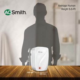 AO Smith Fast-on, 5 Litre Instant Water Heater with 6.5 Bar Pressure and 5 Year Tank Warranty, White