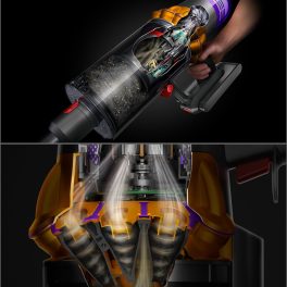 Dyson V15Absolute, Cord Less Vacuum Cleaner with LCD Screen, Up-To 60 Minutes Run Time, Transforms into handheld and no-touch bin emptying, Yellow
