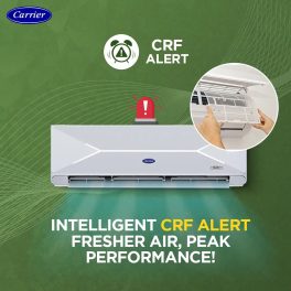Carrier XPERT LUMO Fxi, 1 Ton 3 Star 6 in 1 Convertible Inverter Split Smart AC with Wi-Fi Supported, Copper Condenser, White
