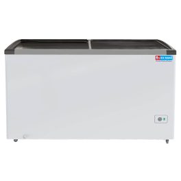Icemake IGT450, 2 In 1 Convertible 400 Litre Glass Top Double Door Deep Freezer With Manual Defrost, White