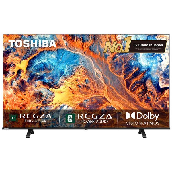 TOSHIBA 55C380RP, 139cm (55 inches) C Series 4K Ultra HD Smart LED TV, Bezel Less Design With REGZA Engine 4K, AI Picture Optimizer, AI 4K Upscaling, Wifi, Dolby Atmos, Black
