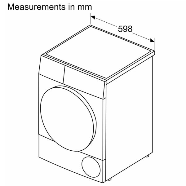 BOSCH WPG24100IN Series 4 9 kg Fully Automatic Front Load Dryer, White
