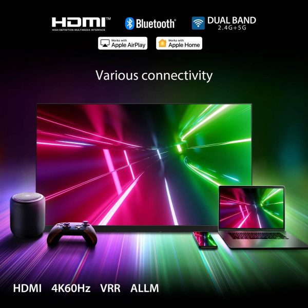 TOSHIBA 43E350RP, 108cm (43 inches) 4K Ultra HD LED Smart Google TV, Bezel Less Design With REGZA ZR Engine, AI Picture Optimizer, AI 4K Upscaling, Wifi, Dolby Atmos, 30W Powerful Sound, HDR 10, Silver