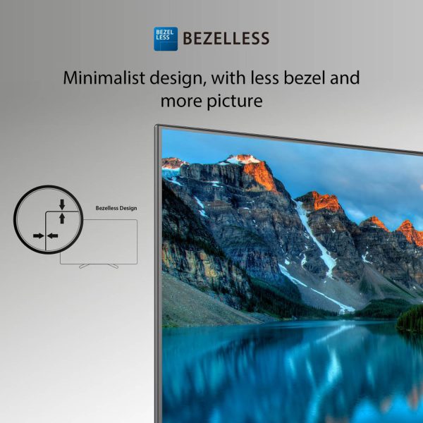 TOSHIBA 55C380RP, 139cm (55 inches) C Series 4K Ultra HD Smart LED TV, Bezel Less Design With REGZA Engine 4K, AI Picture Optimizer, AI 4K Upscaling, Wifi, Dolby Atmos, Black
