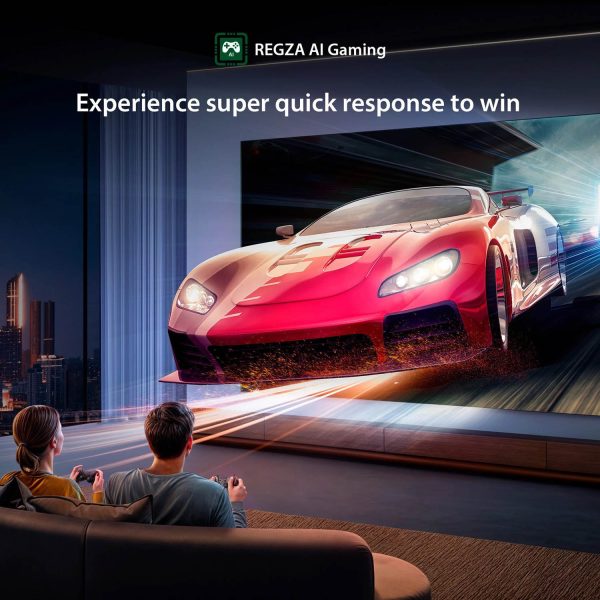 TOSHIBA 43E350RP, 108cm (43 inches) 4K Ultra HD LED Smart Google TV, Bezel Less Design With REGZA ZR Engine, AI Picture Optimizer, AI 4K Upscaling, Wifi, Dolby Atmos, 30W Powerful Sound, HDR 10, Silver