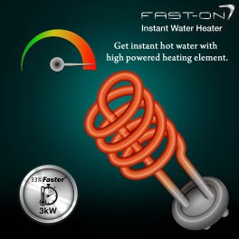 AO Smith Fast-on, 5 Litre Instant Water Heater with 6.5 Bar Pressure and 5 Year Tank Warranty, White