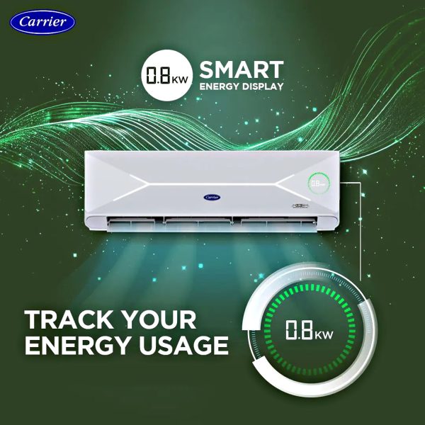 Carrier XPERT LUMO Fxi, 1 Ton 3 Star 6 in 1 Convertible Inverter Split Smart AC with Wi-Fi Supported, Copper Condenser, White