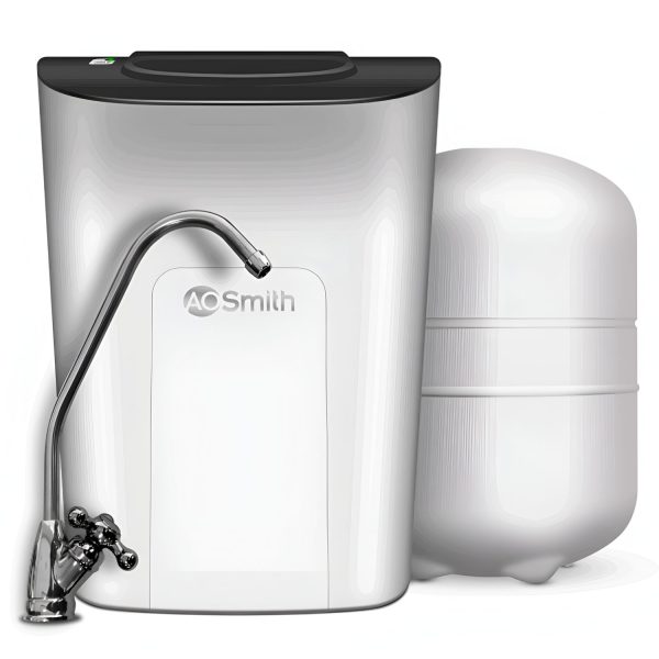 AO Smith U2 Pro Plus, Under the Sink UV Water Purifier with 6 stage purification, Goose neck Faucet and 1 Year Warranty, White