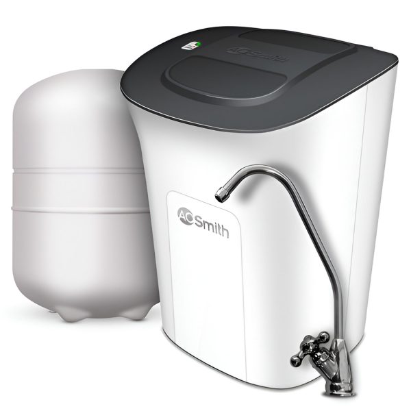AO Smith U2 Pro Plus, Under the Sink UV Water Purifier with 6 stage purification, Goose neck Faucet and 1 Year Warranty, White