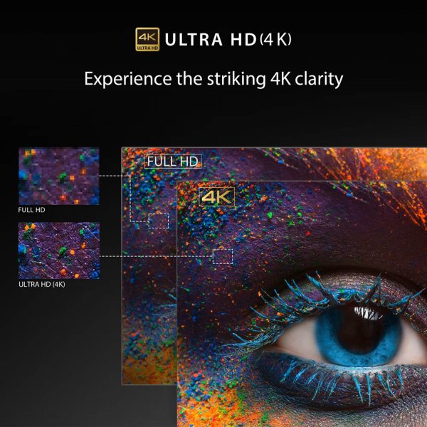 TOSHIBA 55C380RP, 139cm (55 inches) C Series 4K Ultra HD Smart LED TV, Bezel Less Design With REGZA Engine 4K, AI Picture Optimizer, AI 4K Upscaling, Wifi, Dolby Atmos, Black