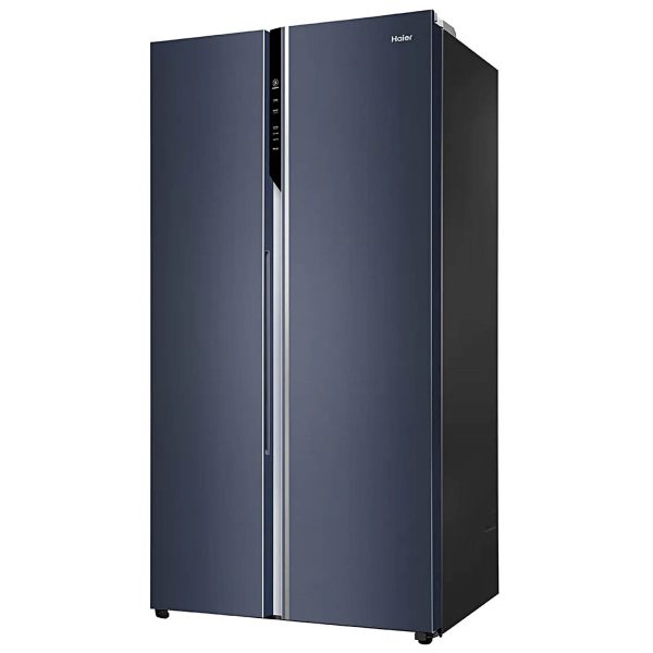 Haier HES-690GK, 596 Litre 3 Star Side-by-Side Refrigerator with 100% Convertible Fridge Space and Expert Inverter Technology, Graphite Black