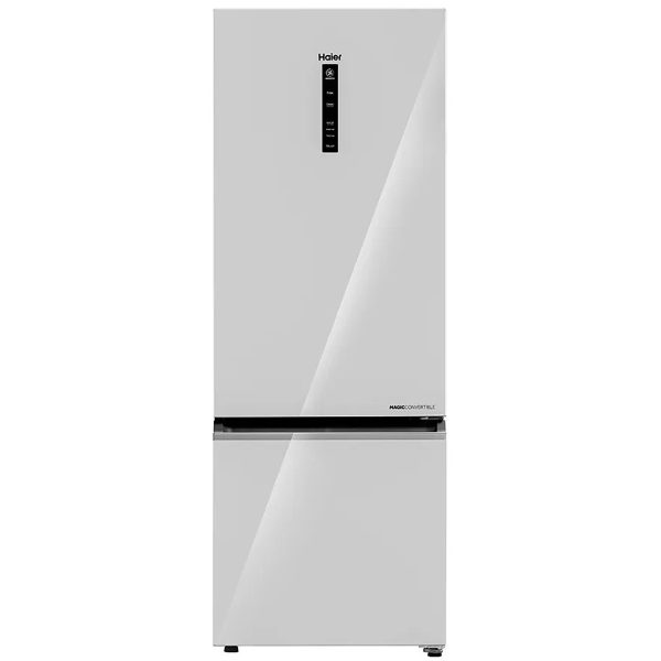 Haier HRB-3753PMG-P, 325 Litres 3 Star 14-in-1 Convertible Triple Inverter & Dual Fan Technology, with Display Frost Free Double Door Bottom Mount Refrigerator, Mirror Glass