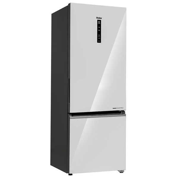 Haier HRB-3753PMG-P, 325 Litres 3 Star 14-in-1 Convertible Triple Inverter & Dual Fan Technology, with Display Frost Free Double Door Bottom Mount Refrigerator, Mirror Glass