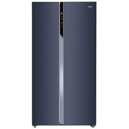 Haier HES-690GK, 596 Litre 3 Star Side-by-Side Refrigerator with 100% Convertible Fridge Space and Expert Inverter Technology, Graphite Black