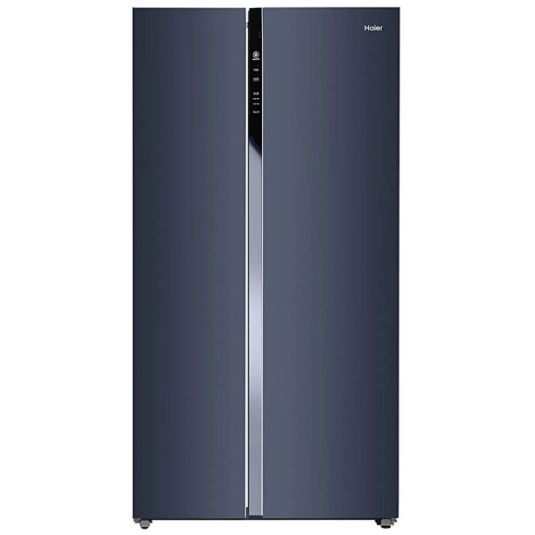 Haier HES-690GK, 596 Litre 3 Star Side-by-Side Refrigerator with 100% Convertible Fridge Space and Expert Inverter Technology, Graphite Black